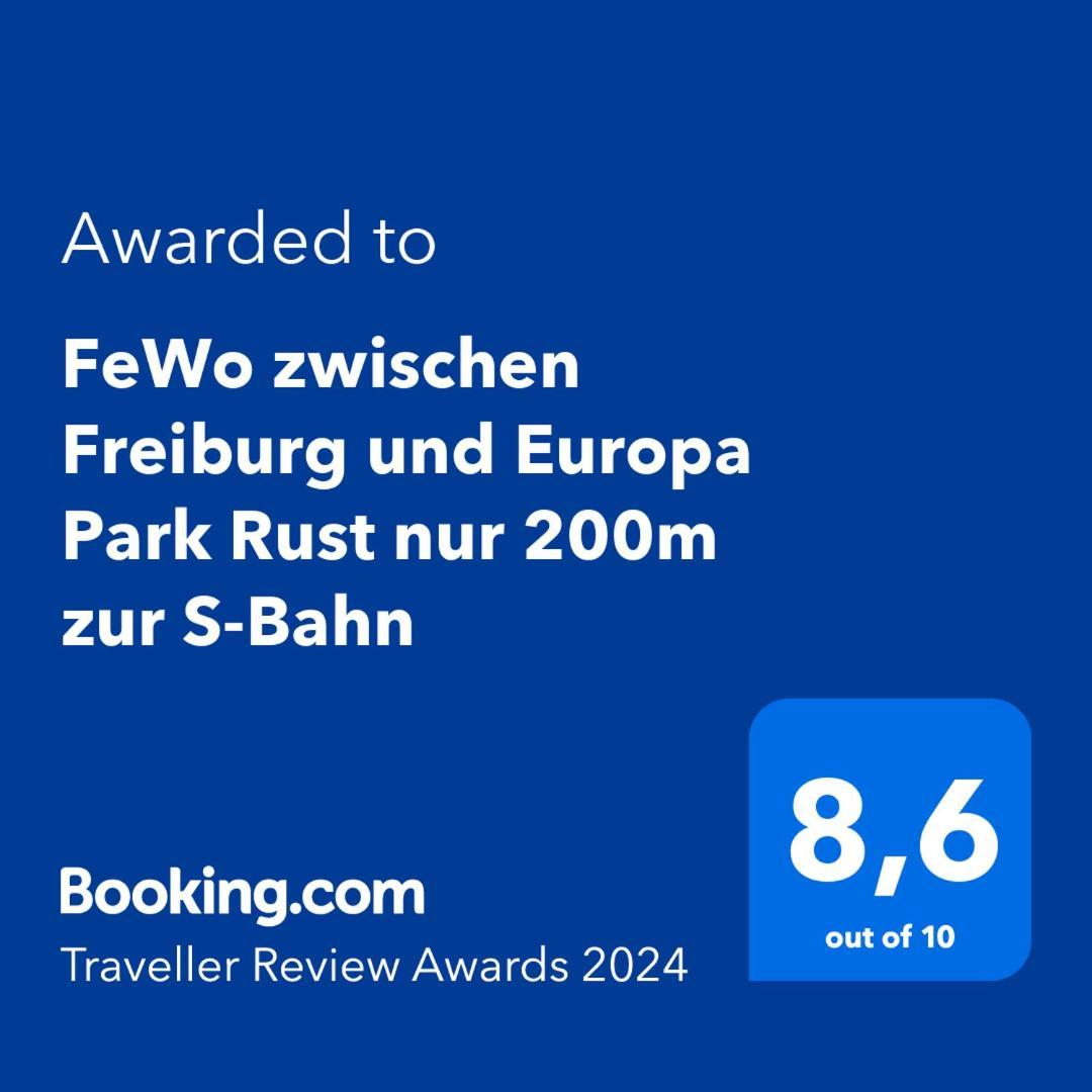 Fewo Zwischen Freiburg Und Europa Park Rust Nur 200M Zur S-Bahn Bahlingen  Extérieur photo